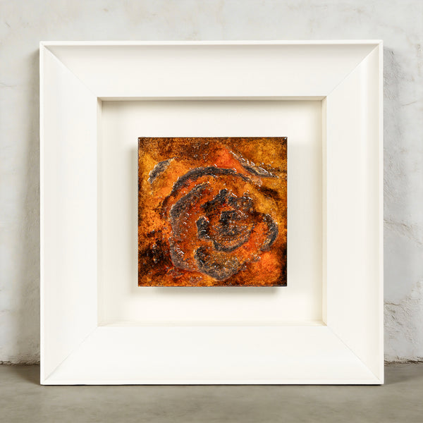 The Blazing Rose Texture Handcrafted Art