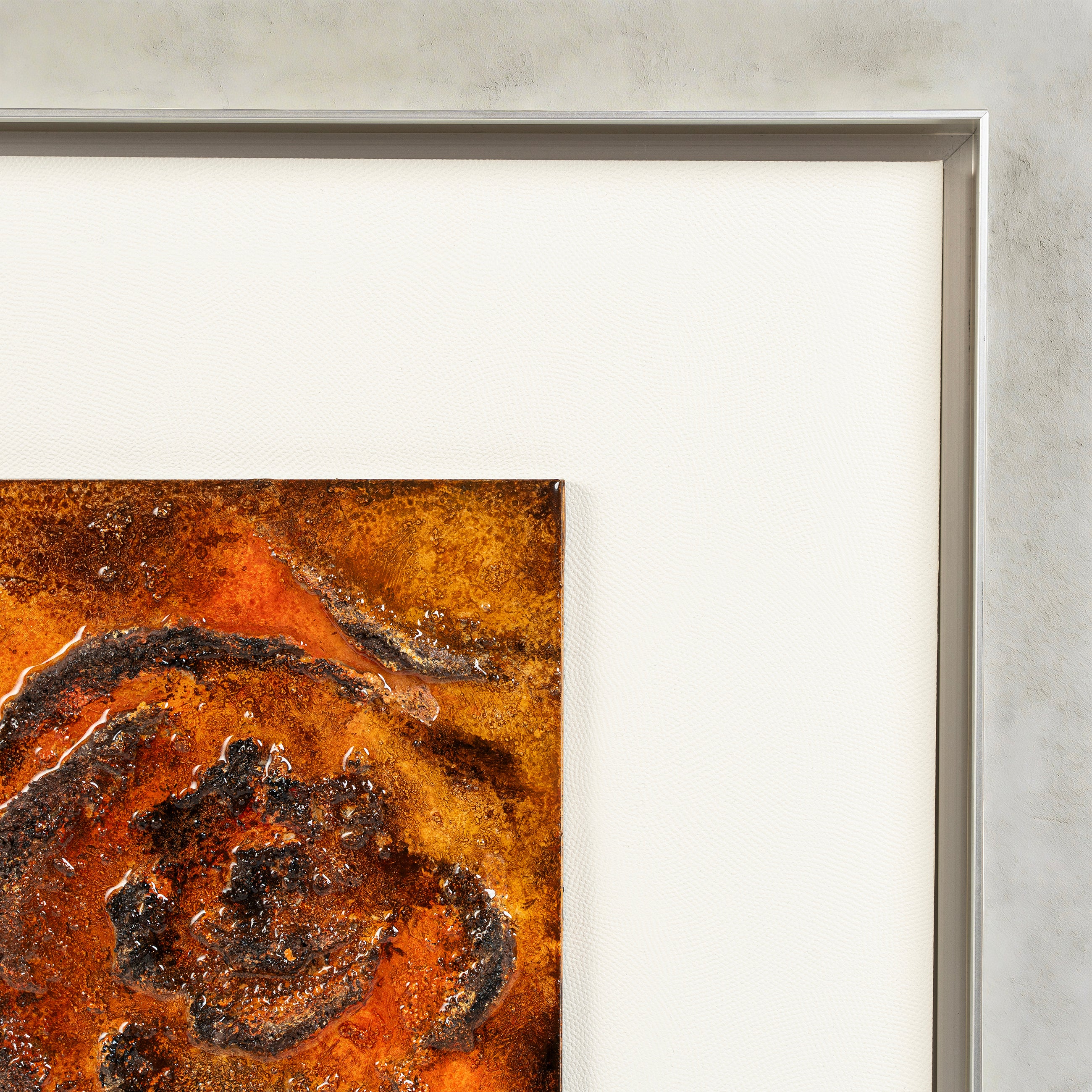 The Blazing Rose Texture Handcrafted Art