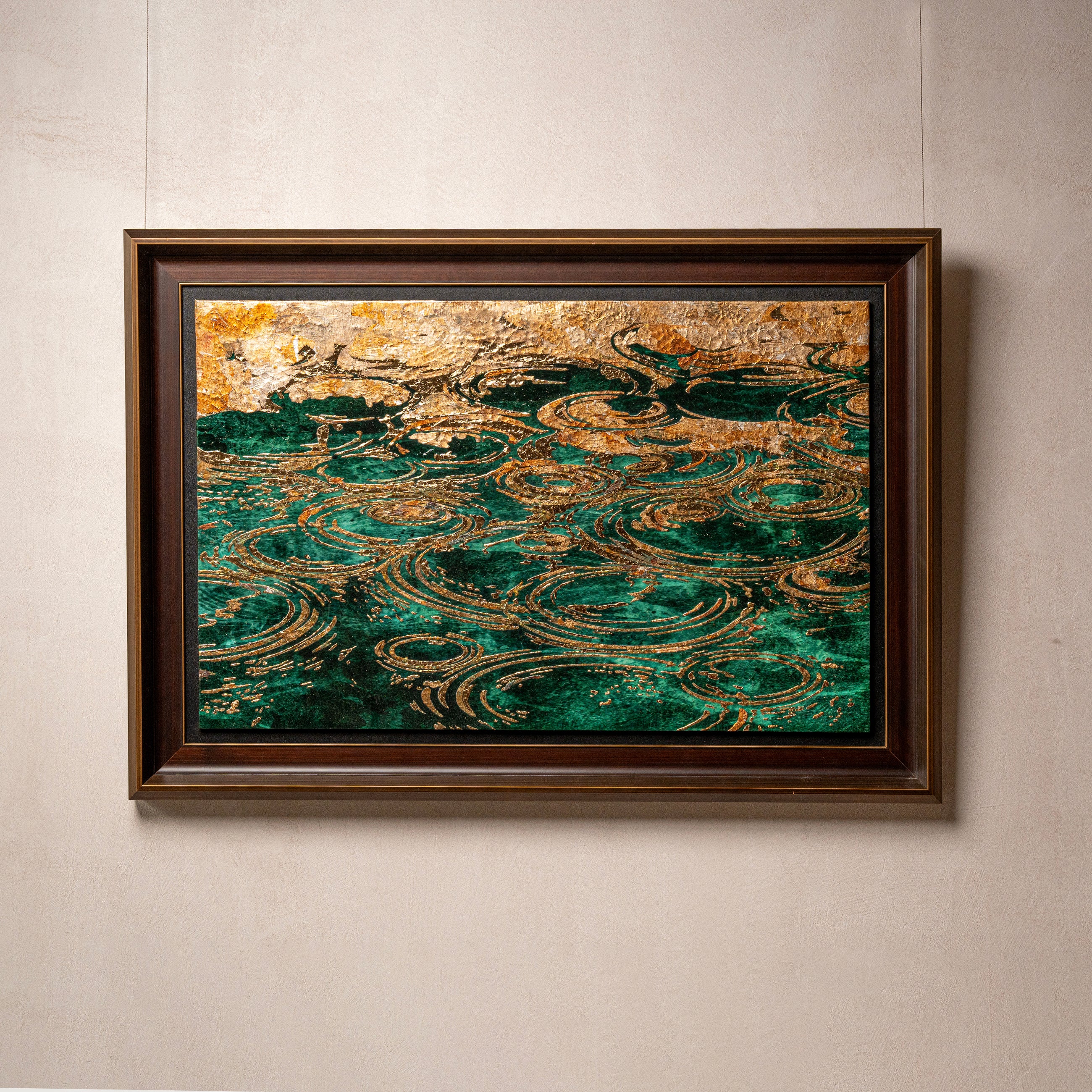 Spring and Ripples Fired Foil Handcrafted Art