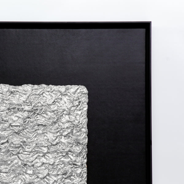 Flowing Abundance Terrain Handcrafted Silver Foil Art