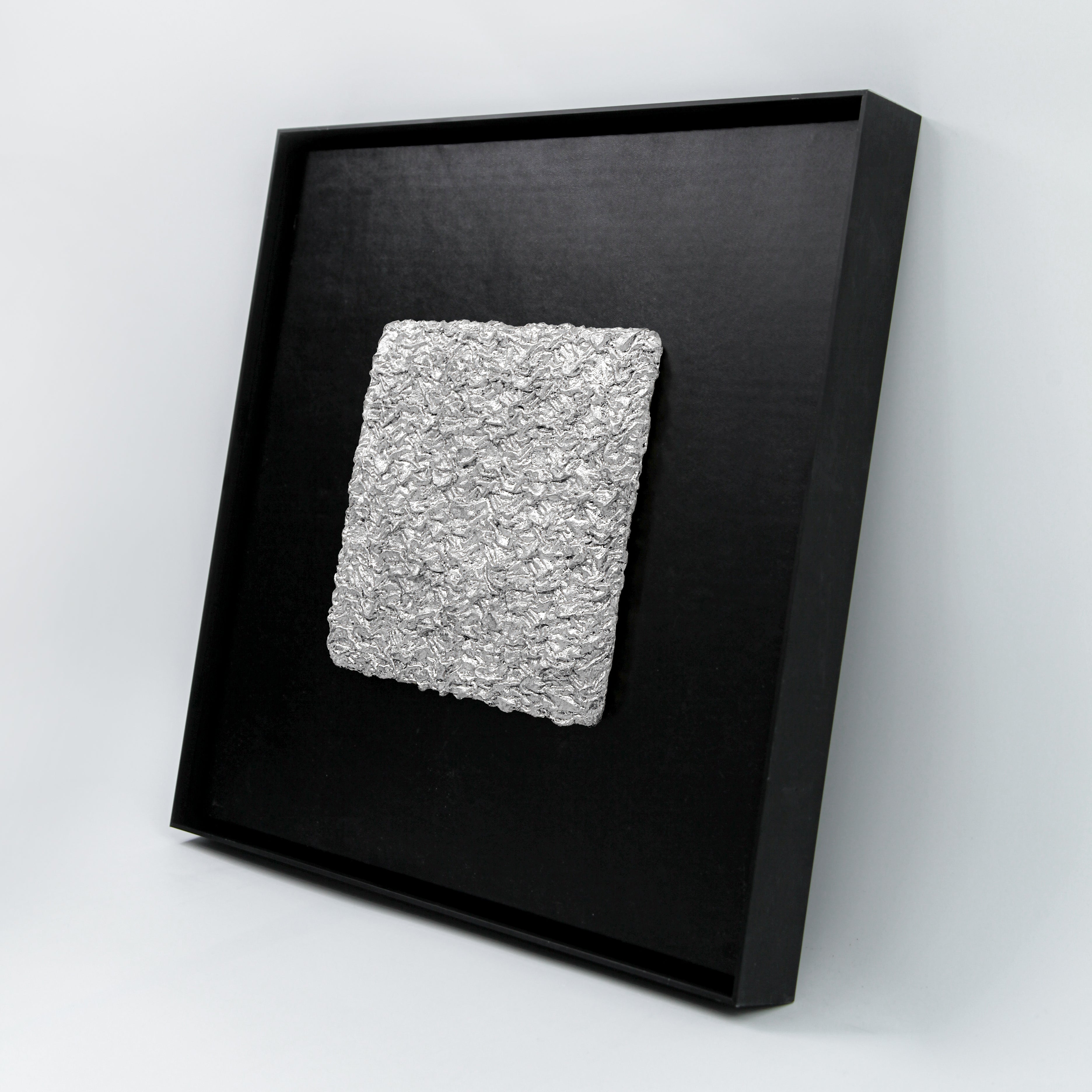 Flowing Abundance Terrain Handcrafted Silver Foil Art