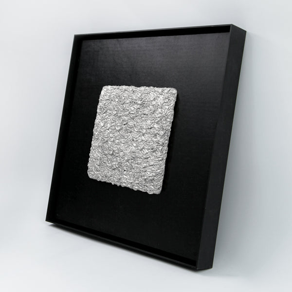 Flowing Abundance Terrain Handcrafted Silver Foil Art