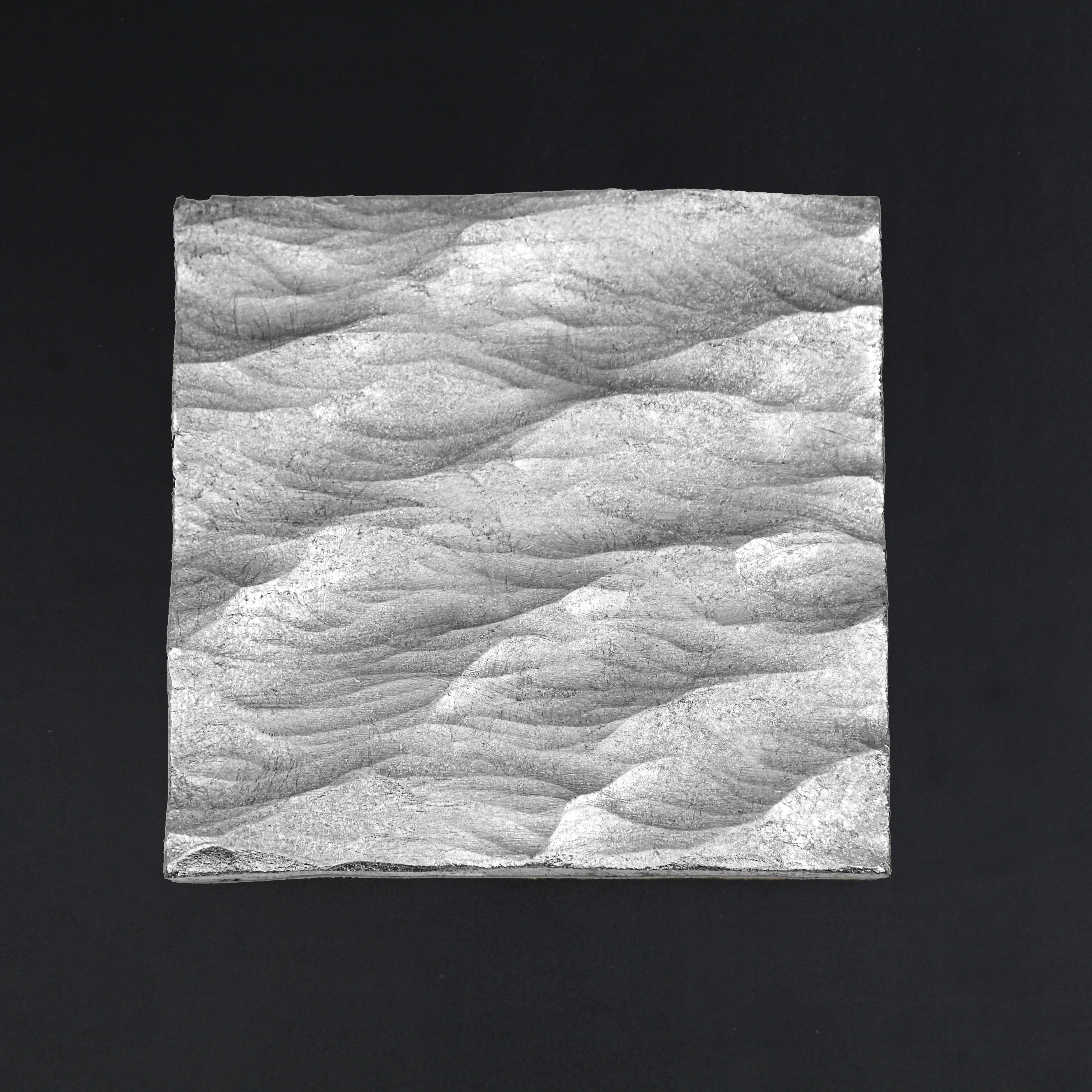 Wealth Circulation Handcrafted Silver Foil Art