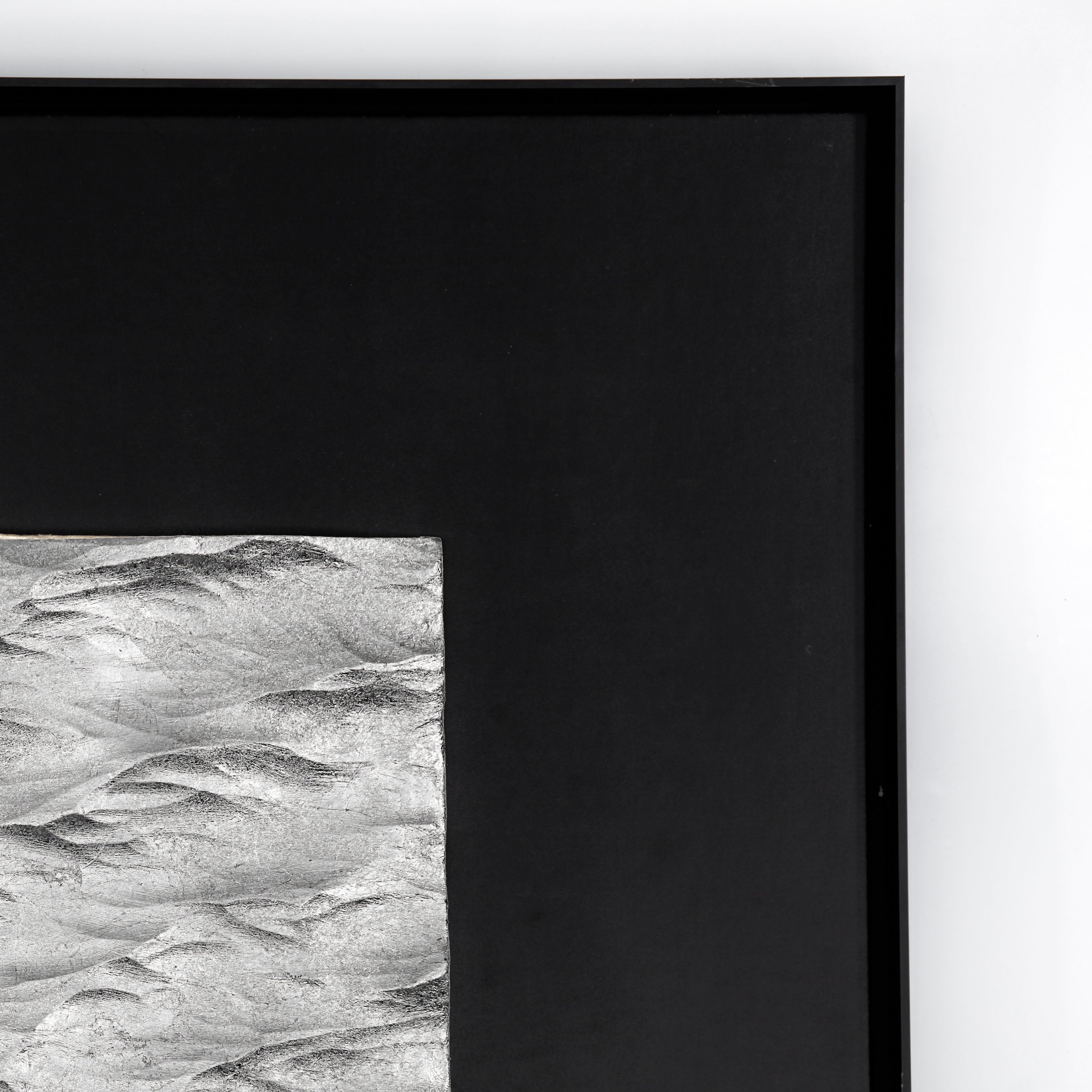 Wealth Circulation Handcrafted Silver Foil Art