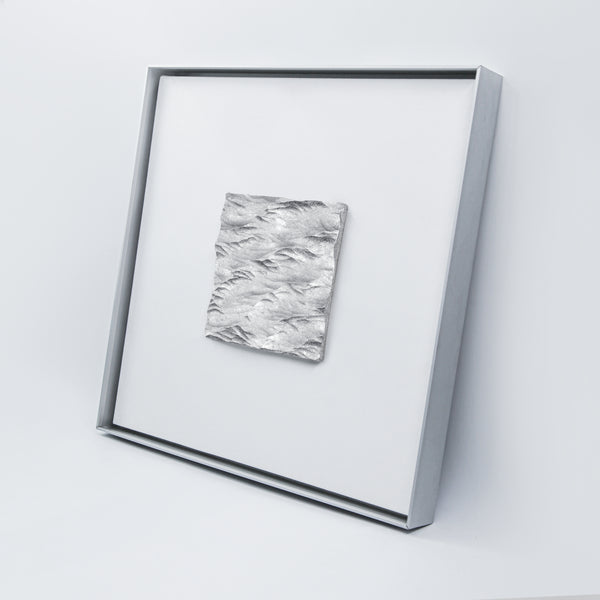 Wealth Circulation Handcrafted Silver Foil Art