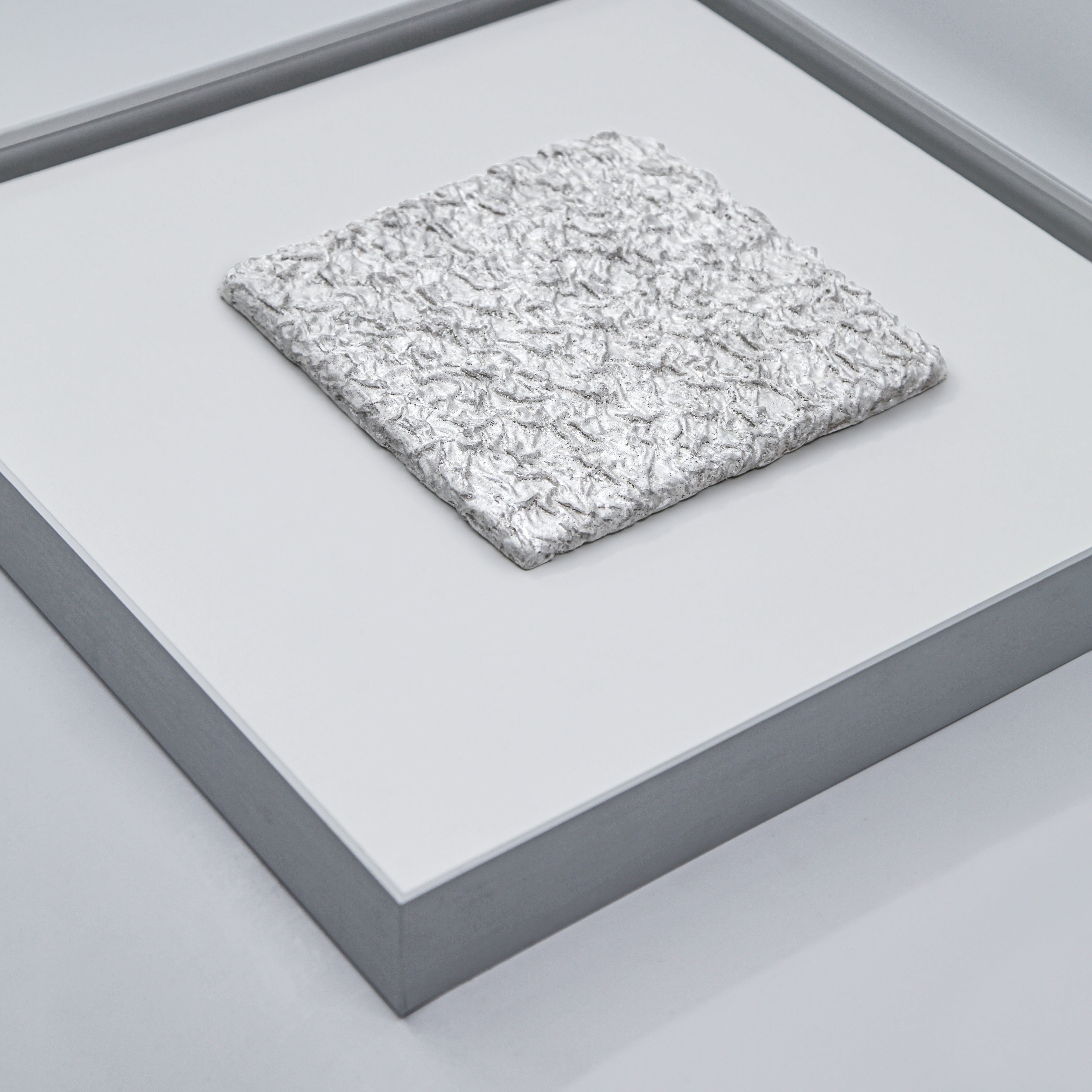 Flowing Abundance Terrain Handcrafted Silver Foil Art