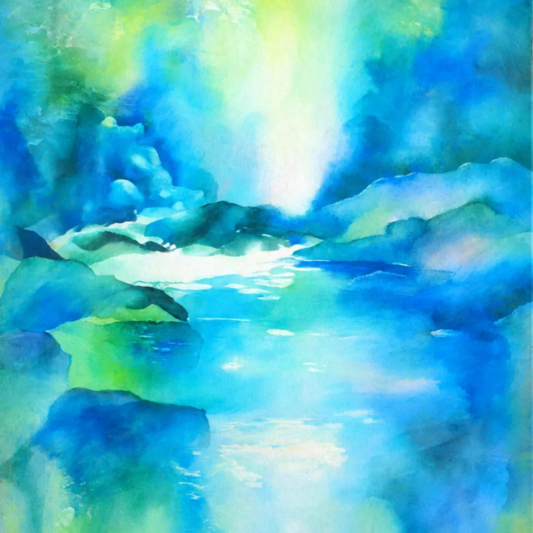 Verdant Water Gesture by Neeve Moule Drige — artwork detail