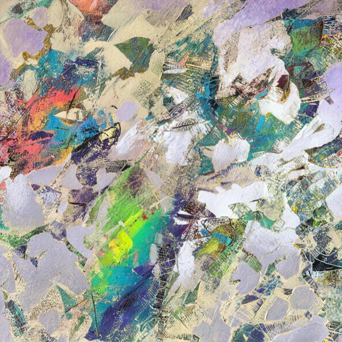 Violet Upheaval by Dee Congdi Zhuang — artwork detail