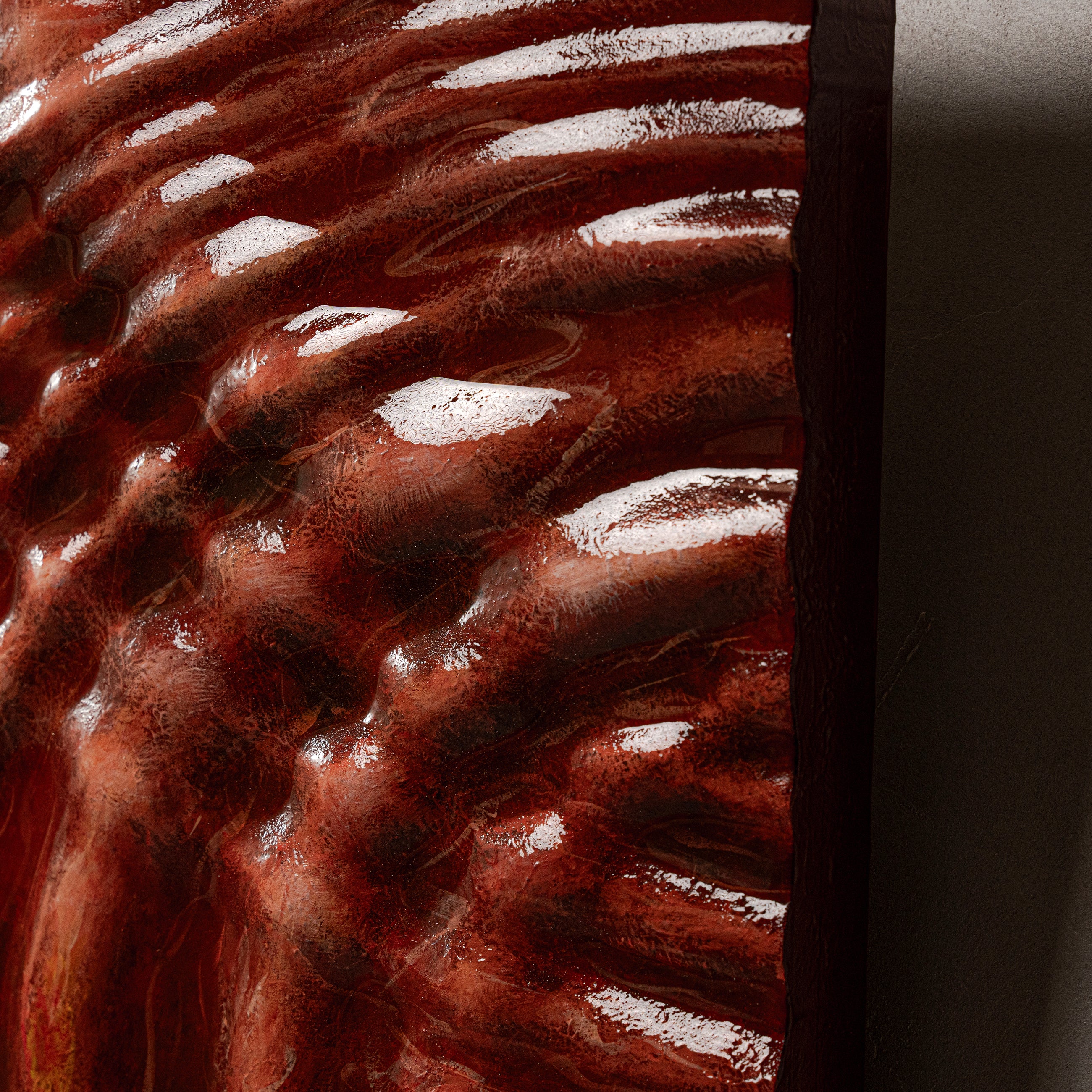 Waving Texture Handcrafted Solid Art