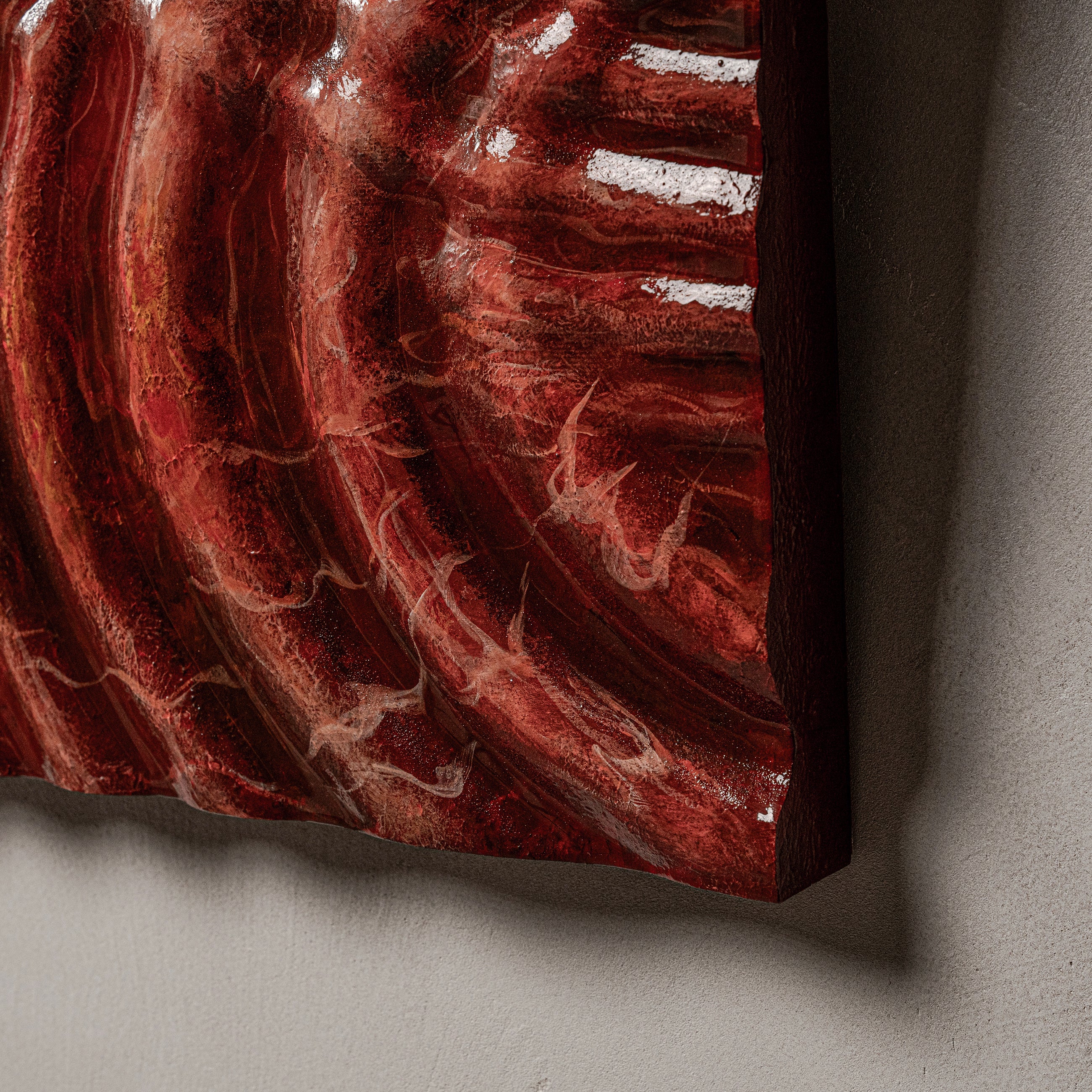 Waving Texture Handcrafted Solid Art