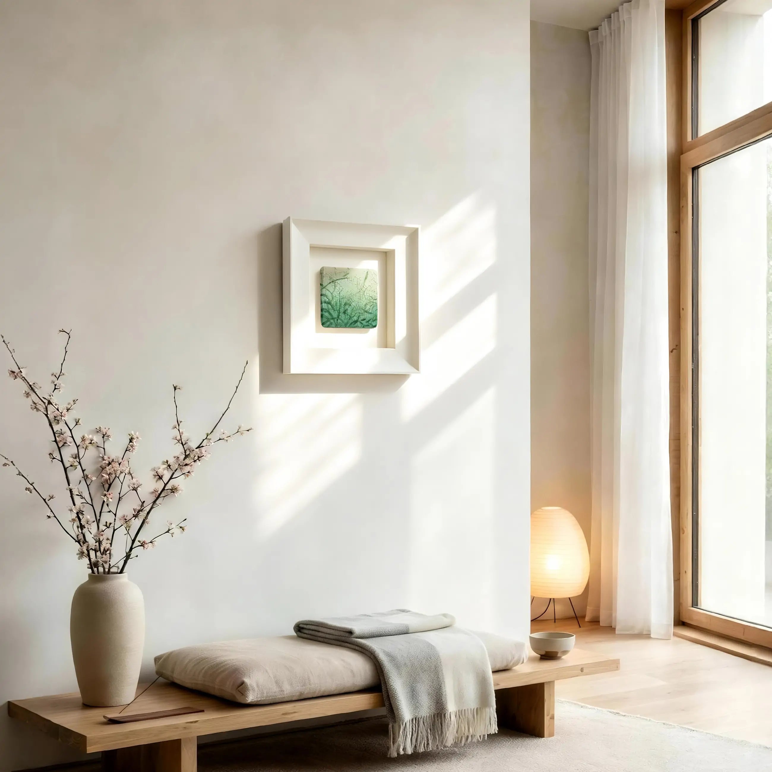 Jade Meridian — Mineral Texture · Aura Frame