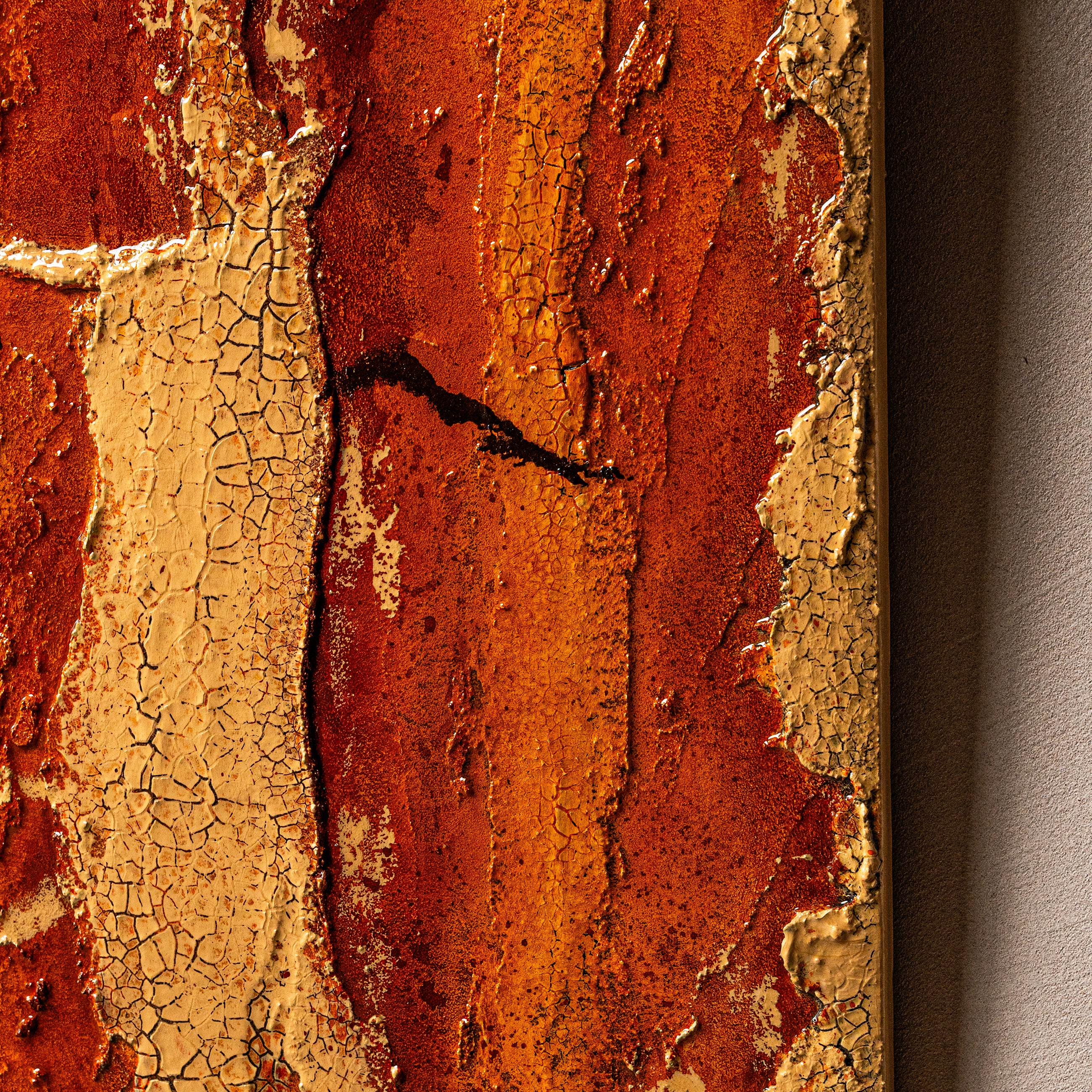 Gilded Terrain Texture Handcrafted Art