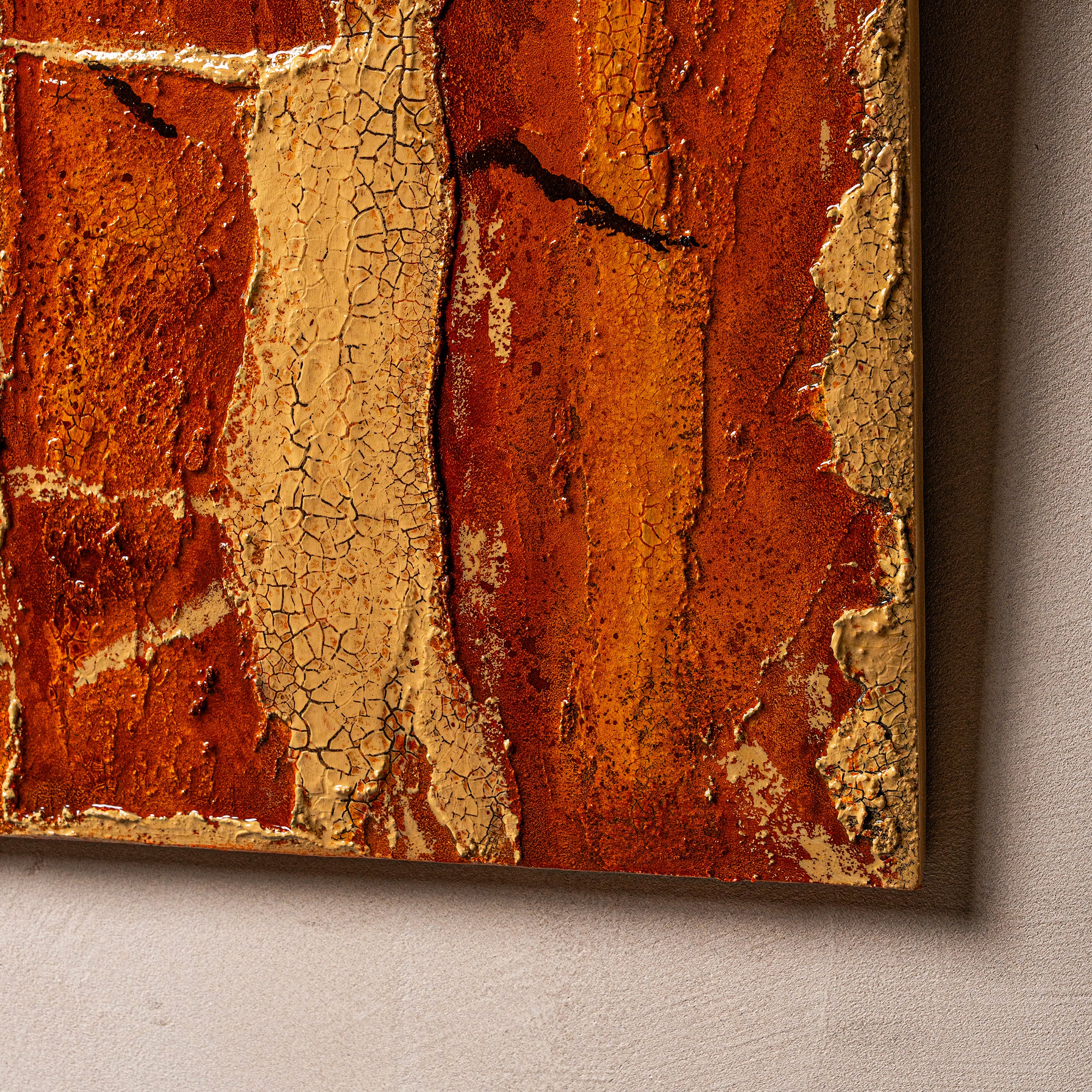 Gilded Terrain Texture Handcrafted Art