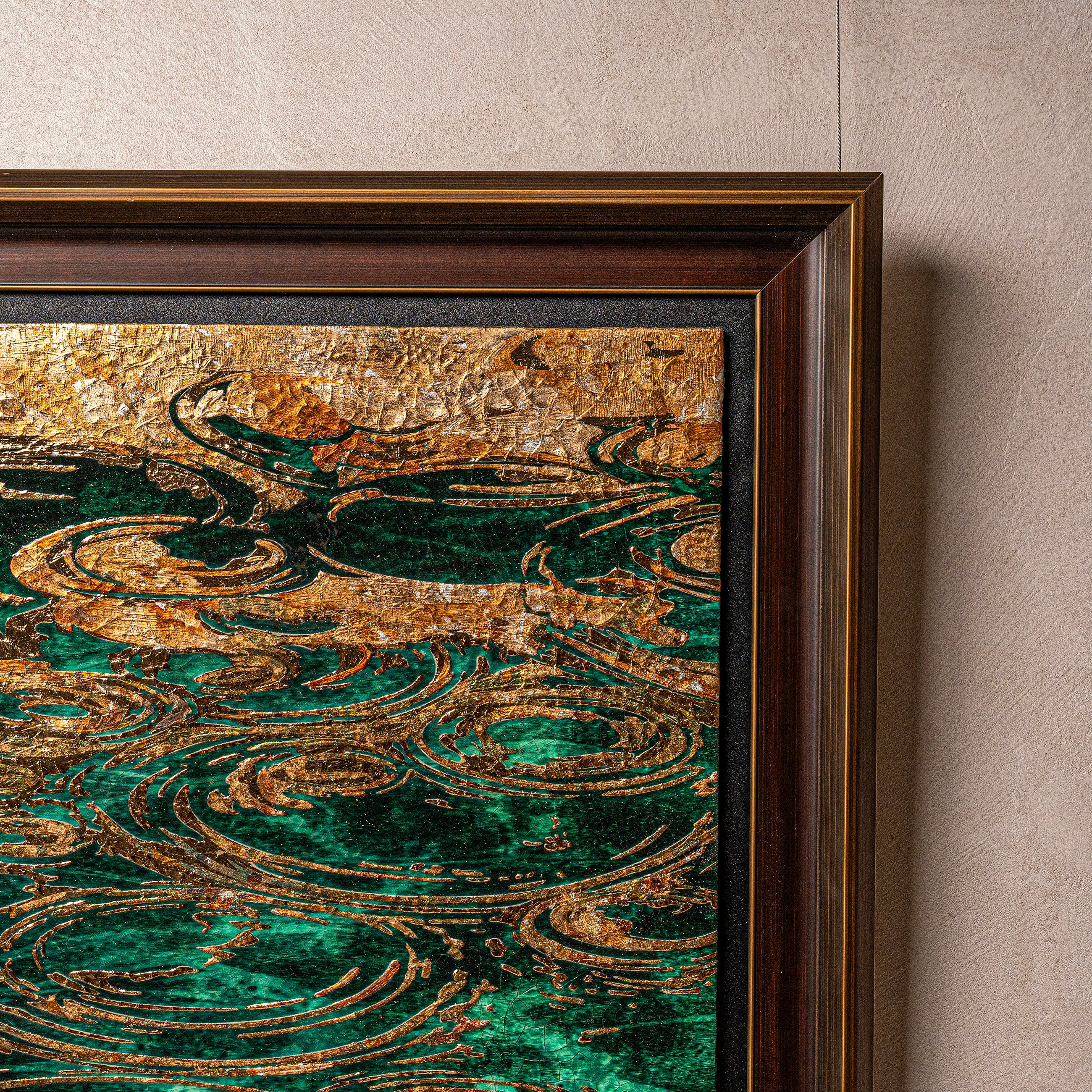 Spring and Ripples Fired Foil Handcrafted Art