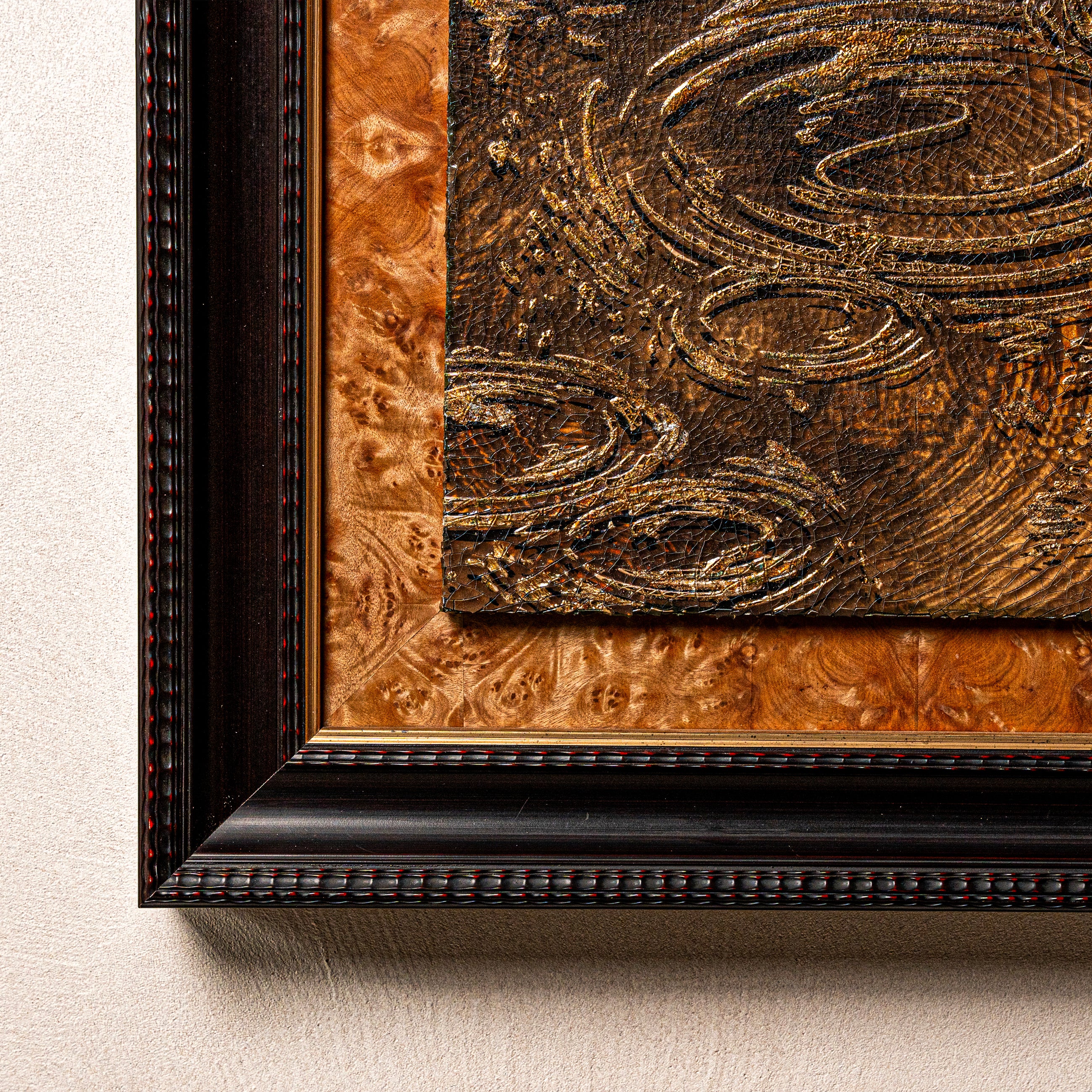 Autumn and Ripples Fired Foil Handcrafted Art