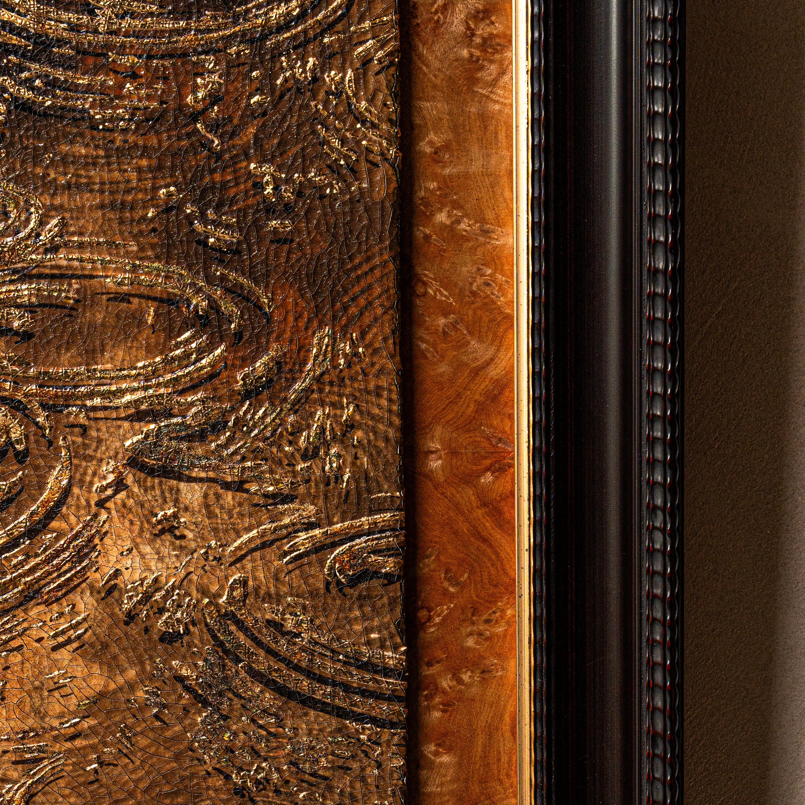 Autumn and Ripples Fired Foil Handcrafted Art