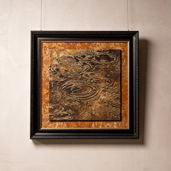 Autumn and Ripples Fired Foil Handcrafted Art