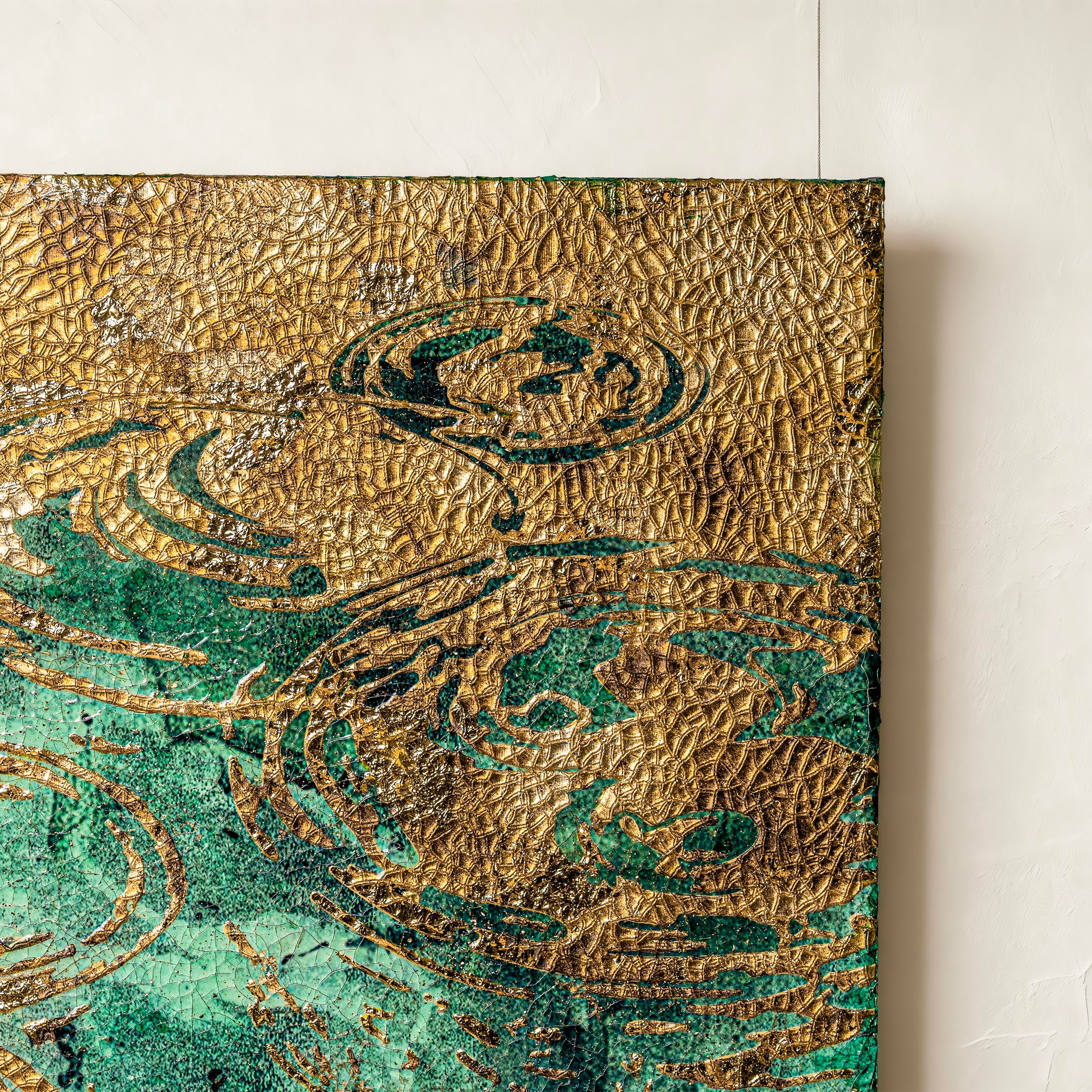 Spring and Ripples Fired Foil Handcrafted&nbsp;Art