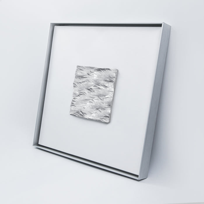 Wealth Circulation Handcrafted Silver Foil Art