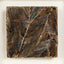 Unframed canvas of Striae — Patinated Foil · Aura Frame, revealing the full metal element mineral surface where parched, fractured crackle ground and linear fired foil passages run in parallel — built through a Song and Yuan dynasty ICH tradition across more than eight hundred years.