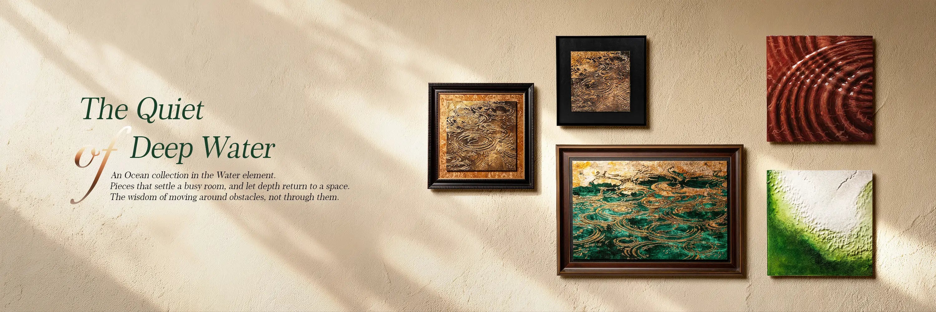 Ocean feng shui art collection – fluid sea energy to relieve stress and attract timeless wealth | AetherCanvas