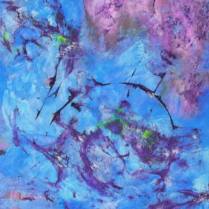 Cobalt Drift by Dee Congdi Zhuang — artwork detail