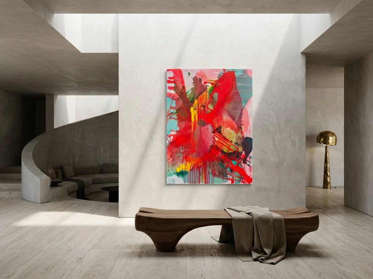 Crimson Cascade by Jie (Peng Jie) — additional artwork view 7
