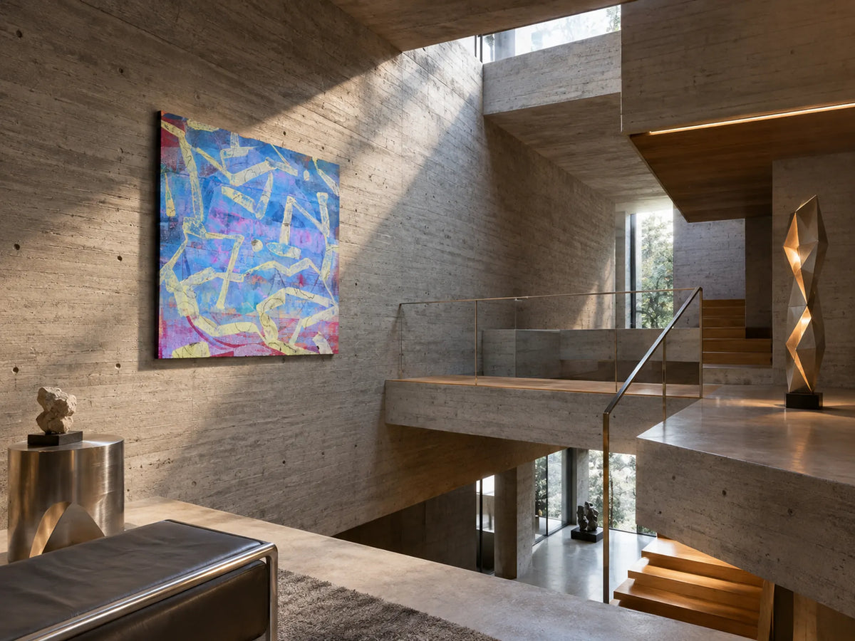 Fractured Blue by Dee Congdi Zhuang — additional artwork view 4