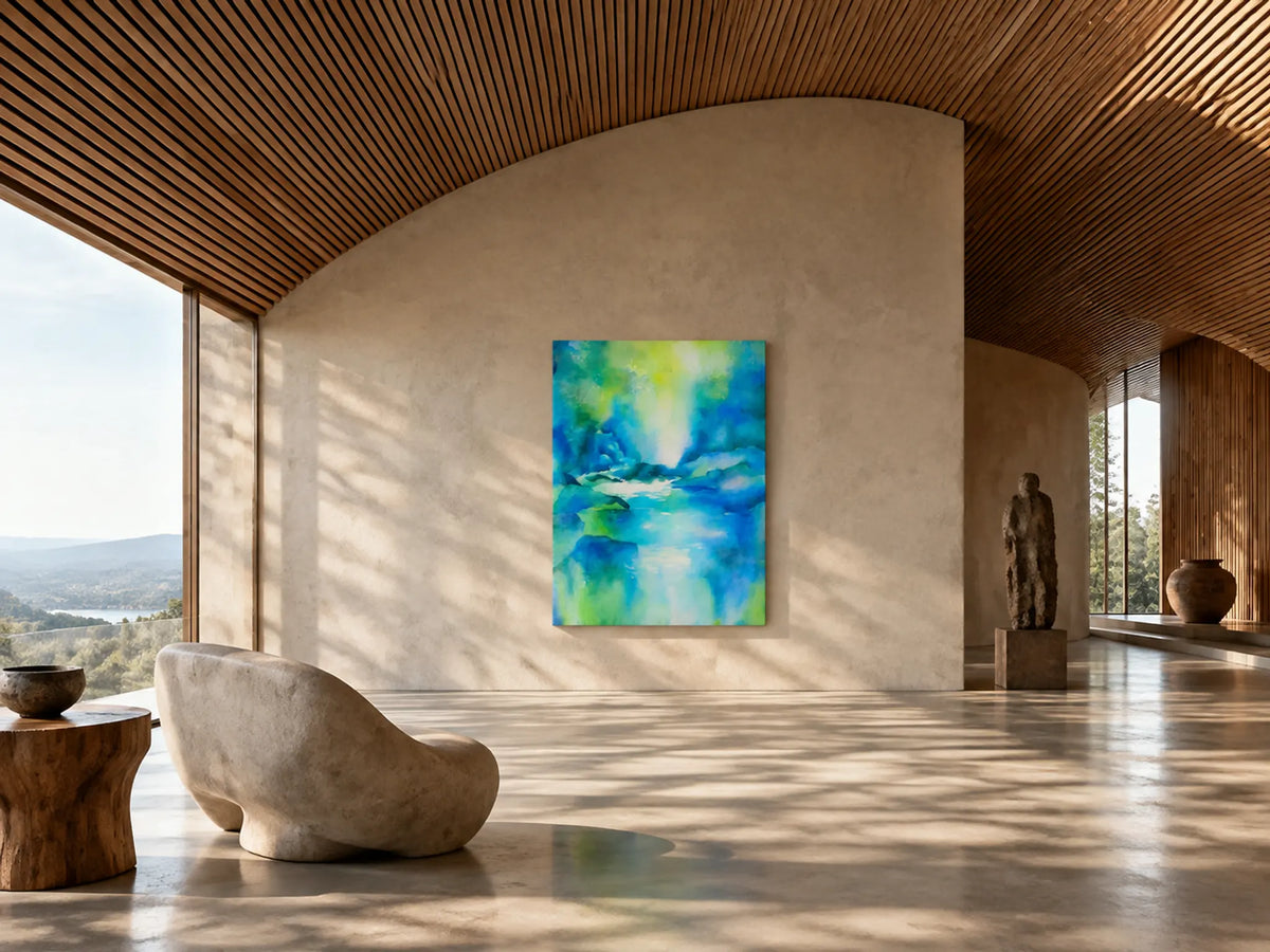 Verdant Water Gesture by Neeve Moule Drige — additional artwork view 3